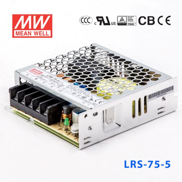 明纬电源LRS-75-5 70W 5V14A单