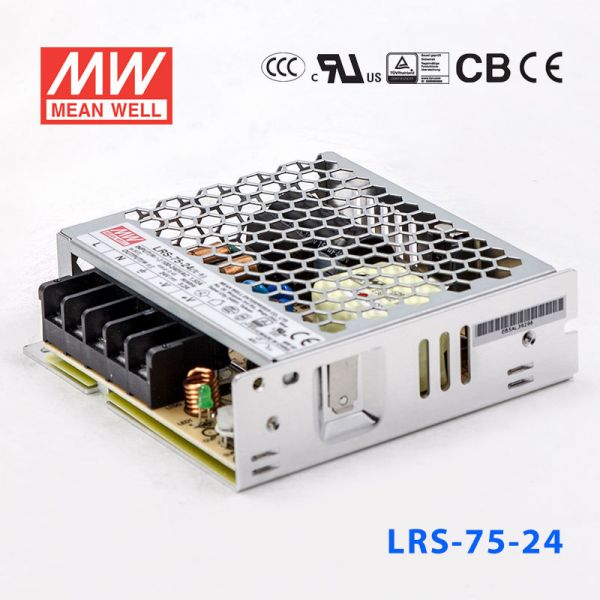 明纬电源LRS-75-24 76.8W 24V